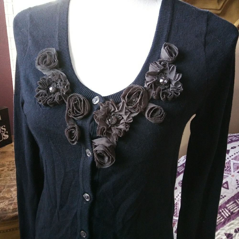 A&F Button Sweater Cardigan